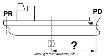 Oznaczony na rysunku znakiem zapytania wymiar równy jest