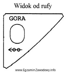 Montując element jak na rysunku w sekcji kadłuba, 