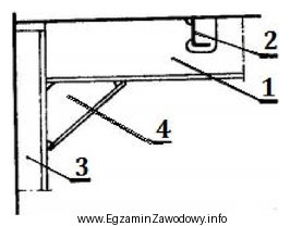 Na rysunku przedstawiono połączenie pokładnika ramowego z 