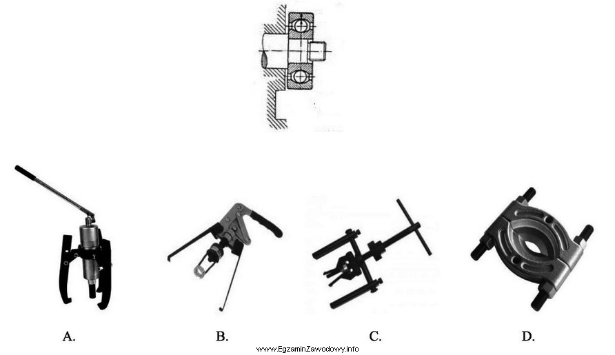Do demontażu łożyska osadzonego bardzo blisko obudowy, 