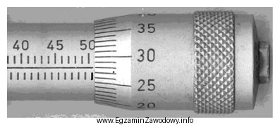 Na podstawie rysunku określ wynik pomiaru.