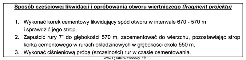 Na podstawie fragmentu projektu 