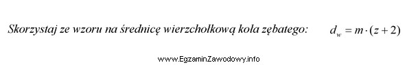 Jaką średnicę zewnętrzną wieńca zębatego należ