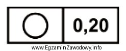 Którą tolerancję określa zamieszczone oznaczenie?