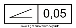 Który rodzaj tolerancji podaje się za pomocą zamieszczonego symbolu 