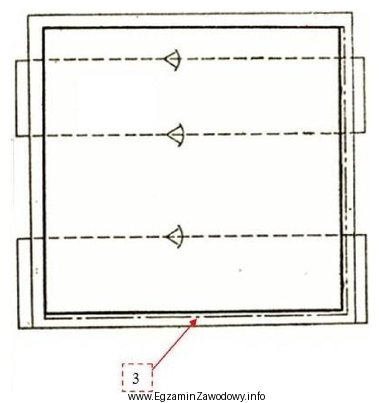 Fragment poszycia oznaczony na rysunku cyfrą 3 to