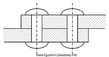 Na rysunku przedstawiono złącze