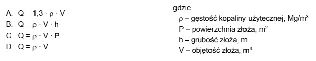 Który ze wzorów należy zastosować, aby obliczyć 