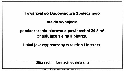 W prasie lokalnej zamieszczono ogłoszenie: Która z osó