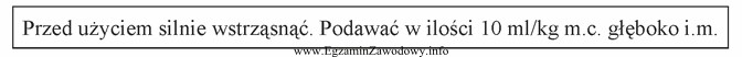 Na podstawie informacji zawartej w ulotce dołączonej do 