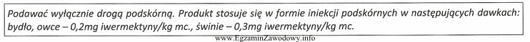 Którym skrótem oznacza się opisaną drogę podania leku?