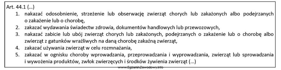 Na podstawie wyciągu z rozporządzenia wskaż decyzję, któ