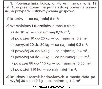 Z zamieszczonego wyciągu z rozporządzenia wynika, że 
