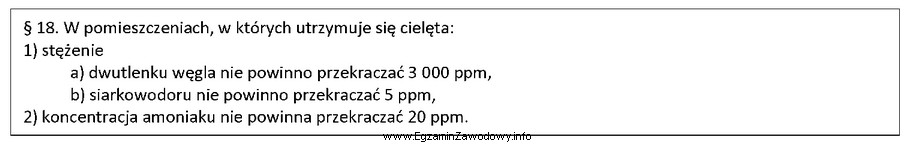 Zgodnie z informacjami w tabeli, w pomieszczeniach, w których 