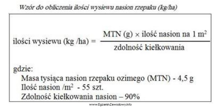 Na podstawie danych zamieszczonych w ramce oblicz, ile kilogramów 