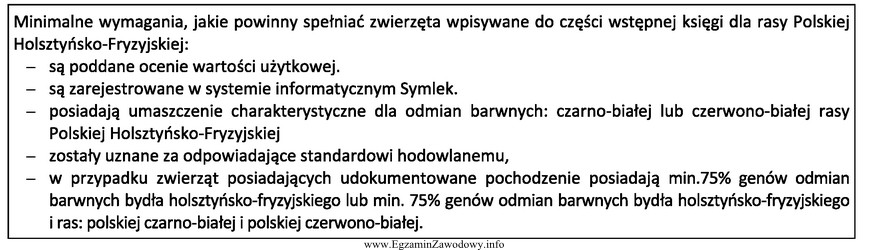 Zamieszczone zasady wpisu do księgi hodowlanej dotyczą