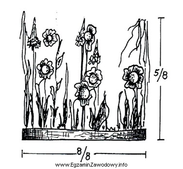 Długość kompozycji przedstawionej na rysunku wynosi 40 cm. Jaka 
