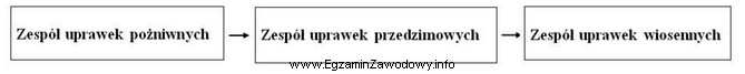 Przedstawiona kolejność następujących po sobie zespołó