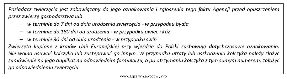 W przypadku zgubienia kolczyka przez kozę kupioną w Holandii hodowca 