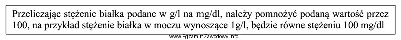 Stężenia białka w moczu wynoszące 50 g/