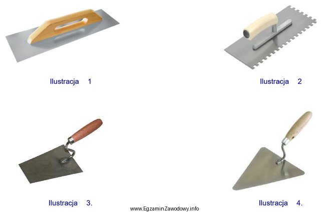 Na której ilustracji przedstawiono narzędzie do rozprowadzania zaprawy 