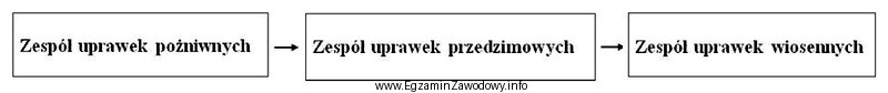 Przedstawiona kolejność następujących po sobie zespołó