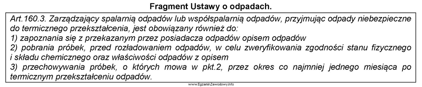 Odpady niebezpieczne przywieziono do spalarni 10 maja oraz pobrano z nich 