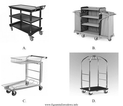 Na którym zdjęciu przedstawiono wózek stosowany w 