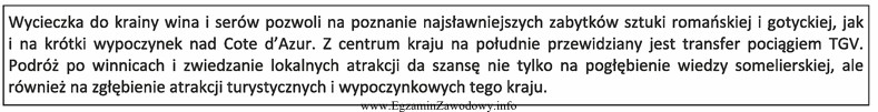 Do którego kraju odbędzie się wycieczka, której 