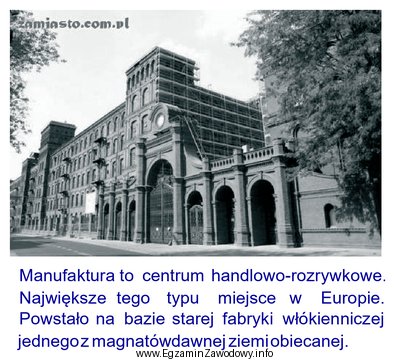 Korzystając z zamieszczonej fotografii i przedstawionej informacji wskaż miasto, 