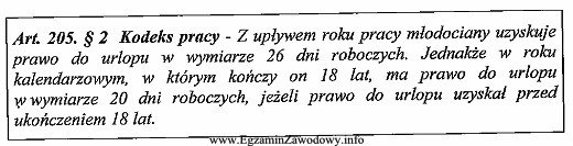 Na podstawie wyciągu z przepisów określ wymiar 