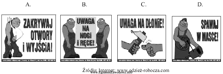 Która tablica popularyzująca bezpieczną pracę najbardziej nadaje się 