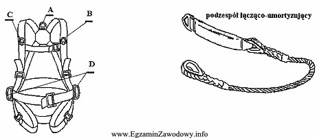 Podczas szkolenia dotyczącego stosowania szelek chroniących przed upadkiem 