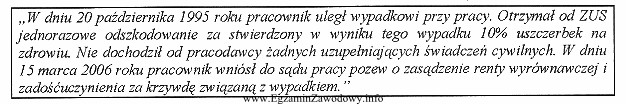 Pracodawca, w odpowiedzi na pozew, podniósł zarzut przedawnienia roszczenia 