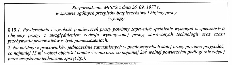 W pomieszczeniu stałej pracy (tokarni) o kubaturze 140 m3 pracuje 