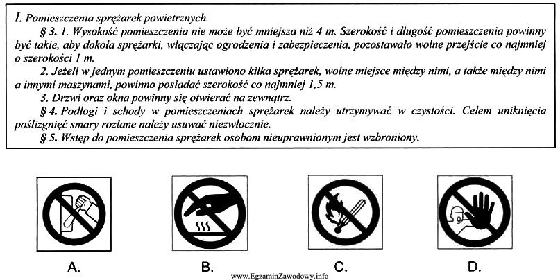 Który znak, zgodnie z zamieszczonym fragmentem przepisów, należ