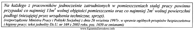 Na podstawie wyciągu z przepisów ustal wielkość 