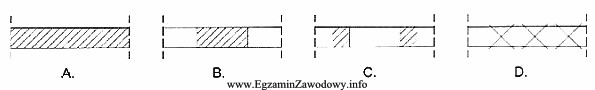 Na którym rysunku przedstawiono oznaczenie graficzne wypełnienia istnieją