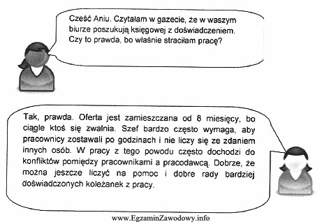 Na podstawie zamieszczonego dialogu określ styl zarządzania stosowany 