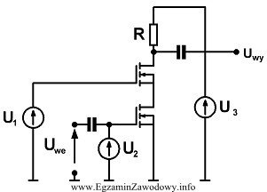 W jakim układzie pracuje dwustopniowy wzmacniacz, którego schemat 