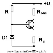 Układ elektroniczny, którego schemat przedstawiono na rysunku, peł