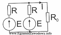 Dwa identyczne źródła o rezystancji wewnętrznej R = 10 