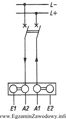Jaką rolę pełni uzwojenie oznaczone symbolami E1 i E2 