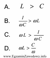 Równoległy obwód RLC ma charakter pojemnościowy, 