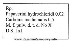 Recepta zawiera niezgodność: