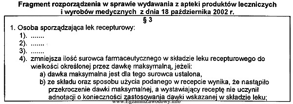 Na recepcie lekarz nie zamieścił właściwego oznaczenia 