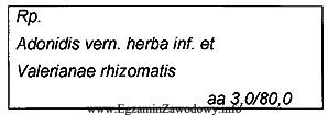 Jak prawidłowo wykonać zamieszczoną receptę?