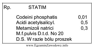 Termin wykonania leku recepturowego zgodnie z przedstawioną receptą, nie moż