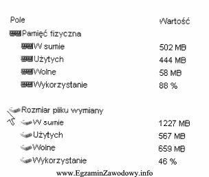 Zgodnie z zamieszczonym fragmentem testu w komputerze jest zainstalowana