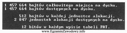 Określ wielkość klastra na podstawie zamieszczonego fragmentu komunikatu 